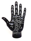 Palmistry Hand Fortune Telling Decorative Ornament 24.5 Cm High Black Resin