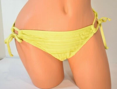 Women's Ella Moss Yellow Tunnel Side Bikini Bottom  Size XS  NWT - Image 1 of 4