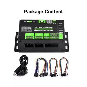 Waveshare USB To UART/I2C/SPI/JTAG Converter Support Multiple Interfaces 3.3V/5V - Afbeelding 1 van 17