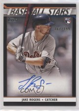 2020 Topps Baseball Stars Series 2 Black /199 Jake Rogers #BSA-JR Rookie Auto RC