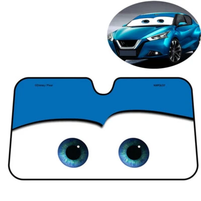 Summer Car Window Sunshade Cover Cartoon Eye Pattern Decor Protector Accessories - Image 1 of 4