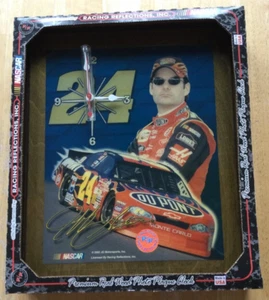 Jeff Gordon Racing Reflections, Inc.  Premium Real Wood Photo Plaque Clock - Picture 1 of 2