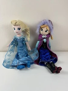 Disney Frozen Queen Elsa & Anna Plush Soft Stuffed Dolls 20” - Picture 1 of 7