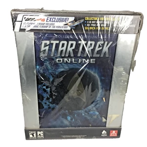 STAR TREK ONLINE COLLECTORS ED. PC DVD-ROM BOOK, PIN, GUEST CARDS- SEALED NIB - Picture 1 of 11