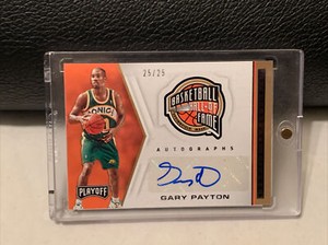 GARY PAYTON 2019-20 PANINI CHRONICLES HALL OF FAME AUTOGRAPH AUTO PURPLE SP#/25