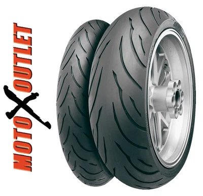 120/70ZR17 180/55ZR17 Set Continental Conti Motion Front Rear Motorcycle Tires - Image 1 of 4