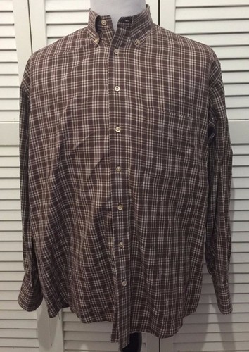 Camicia uomo BURBERRY LONDON manica lunga bottoni davanti marrone Nova Check Large USA