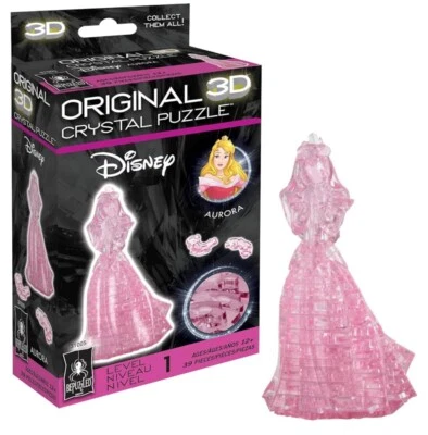 Rompecabezas Cristal 3D Original Disney Rosa Aurora 39 Piezas Nuevo ENVÍO GRATUITO Foto 1 de 3