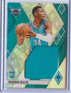 Brandon Miller 2023-24 Panini Phoenix Rookie Jumbo Material Relic Prizm #RJM-MIL - Picture 1 of 2