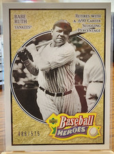 2005 BABE RUTH Upper Deck Baseball Heroes Insert #486/575!