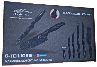 Set di coltelli più pelapatate colore pietra 6 pezzi di altà qualità - Immagine 1 di 4