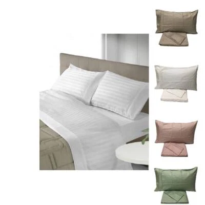 Completo Lenzuola Matrimoniale Raso Di Cotone Novia Zefiro Completo 2 Posti - Immagine 1 di 3