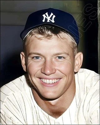 Mickey Mantle Photo 8X10 New York Yankees Colorized #30 FREE Shipping - Image 1 of 4