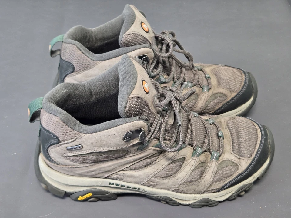 Merrell Mens Size 9.5 Moab 3 Mid Waterproof Hiking Boot Vibram Boulder J035837 - Image 1 of 4