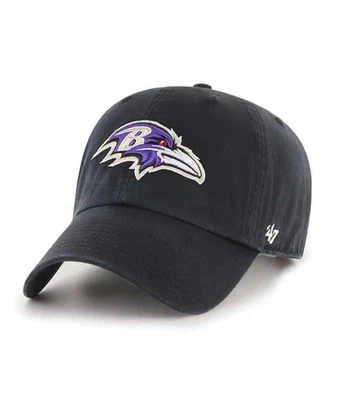 47 Brand Men's Baltimore Ravens Black Cleanup Adjustable Dad Cap - Image 1 of 2