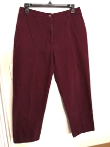 Pantaloni chino donna LL Bean 16 tasche marroni casual outdoor carriera ufficio boho - Foto 1 di 4