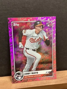 2025 Topps All Star Spiel Coby Mayo RC Pink Foil #82/250 Baltimore Orioles #93 - Bild 1 von 3