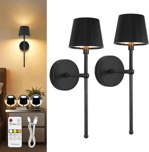 2 * Lampadine da parete a batteria telecomando e lampadine magnetiche dimmerabili 5200 mAh, 3 colori - Foto 1 di 7