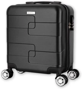 Cabin Case Hand Luggage Carry on Suitcase 4 Wheel Lightweight Cabin Bag - Picture 1 of 27
