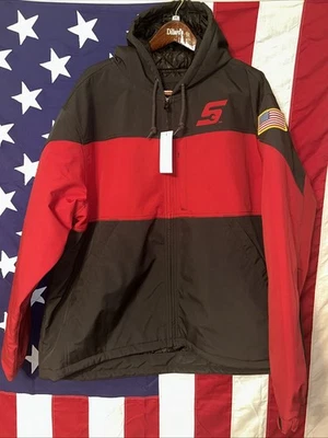 SNAP ON TOOLS HOODED JACKET INSULATED WINTER COAT ZIP UP RED/BLACK/GREY 3XL NWT - Image 1 of 4