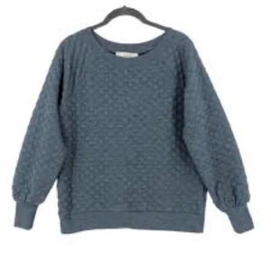 Loft blaues Stepp Sweatshirt mittelschwer Gr. XS - Bild 1 von 7
