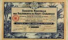 Société Nouvelle des Sultanats du Haut Oubangui 1927 Paris DEKO 100 fr. Afrika