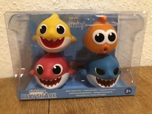 Pinkfong Baby Shark Bath Toy für die Badewanne 4er Pack ovp - Bild 1 von 2