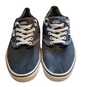 Black Vans Era Low Top Lace Up Sneakers Unisex Women's Sz 8.5/Men's 7 - Foto 1 di 8