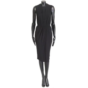 GIVENCHY 1945$ Draped Dress - Black Viscose Jersey, Sleeveless - Picture 1 of 8