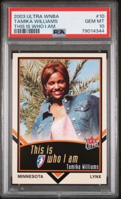 2003 Ultra WNBA Who I Am Tamika Williams PSA 10 UCONN Huskies Dayton Flyers - Image 1 of 2