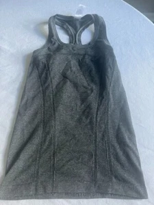 Ivivva By Lululemon Keep Your Cool Acid Gray Racerback Tank Top size 10 - Picture 1 of 4