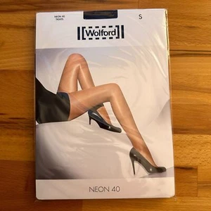RARE Wolford Neon Luxury Tights - Heron Color (Discontinued) NWT Size S - Picture 1 of 3