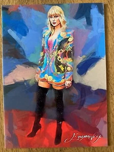 Taylor Swift #21 Art Card Limited Numbered xx/50 Edward Vela Signed 2021 - Bild 1 von 2