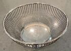 Vintage Fisher 8? Inch Metal Wire Silver Plate Bread Fruit Bowl/Basket