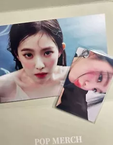 TARJETA POSTAL OFICIAL DE TERCIOPELO ROJO IRENE LIKE A FLOWER ÁLBUM ZONA KPOPMERCH - Imagen 1 de 2