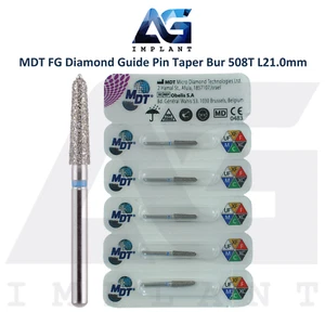 MDT Dental FG Diamond Coated Guide Pin Taper Bur 508T Margin Preparation - Picture 1 of 6