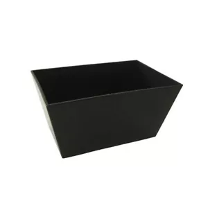 Cheungs PP-112BK Rectangular Planter with A Tapered Body - Black - Picture 1 of 1