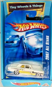 2007 Hot Wheels #143 All Stars FORD THUNDERBOLT White Variant w/White 5 Spokes - Picture 1 of 8