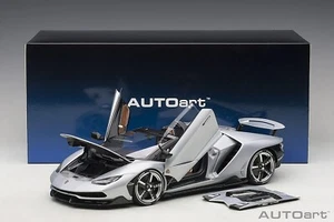 Finished Product AUTOart 1/18 Lamborghini Centenario Roadster Matte Silver 13671 - Picture 1 of 13
