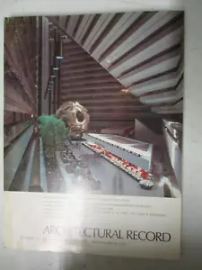 ARCHITECTURAL RECORD MAGAZINE SEPT 1973 JOHN PORTMAN LOBBY COURT ARCHITECTURE - Picture 1 of 2