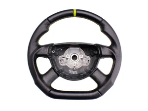 SPORT Lenkrad beziehen mit Leder für Volkswagen Passat B6 JAHR 2006 NEU LEDER - Picture 1 of 4