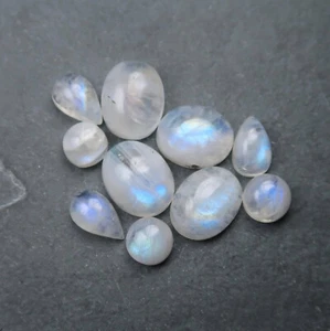 Rainbow Moonstone Cabochons for jewellery making | Round, Oval, Teardrop - Picture 1 of 9