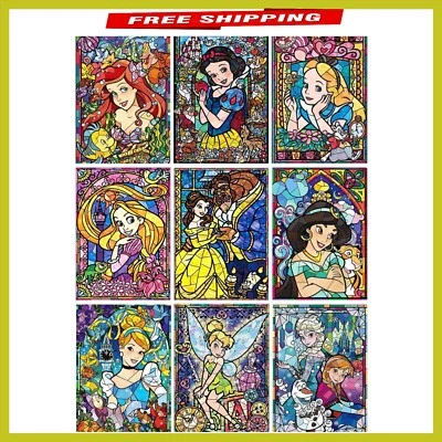 Элегантные наборы для рисования с бриллиантами упаковка 9 шт. для взрослых и начинающих - темы принцесс - Изображение 1 из 4