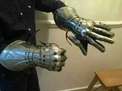 18 gauge Medieval Knights' Gauntlets Perfect Armor Gloves For Historical Hallow - Image 1 of 3