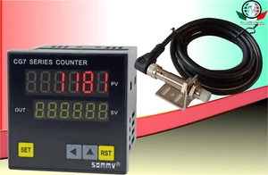 Contapezzi Contatore digitale con sensore a induzione 220 V. contaimpulsi - Foto 1 di 9