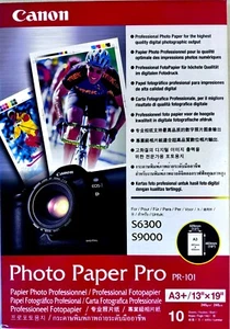 NIB Canon Photo Paper Pro PR-101, 10 sheets, 13" x 19" (330.2mm x 482.6mm) - Picture 1 of 2