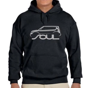 KIA SOUL Black Hoodie Sweatshirt FREE SHIP - Picture 1 of 7