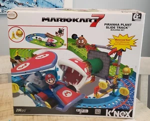 KNEX Nintendo Super Mario Bros Glider Kart 7 Piranha Plant Slide Track Set 38511 - Picture 1 of 8