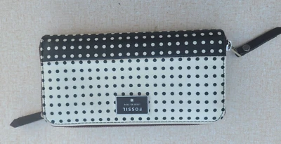 Cartera de lunares Fossil blanco y negro Foto 1 de 4
