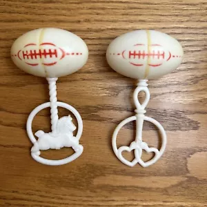 Baby Rasseln Vintage Fußball 2er Set - Bild 1 von 8